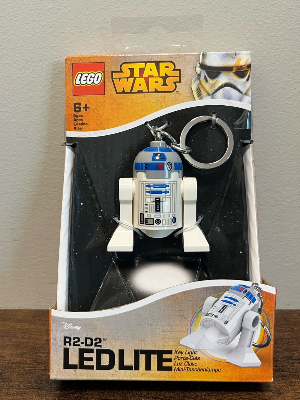 LEGO Star Wars R2-D2 LED LITE Key Ring Chain Light Torch Boxed New